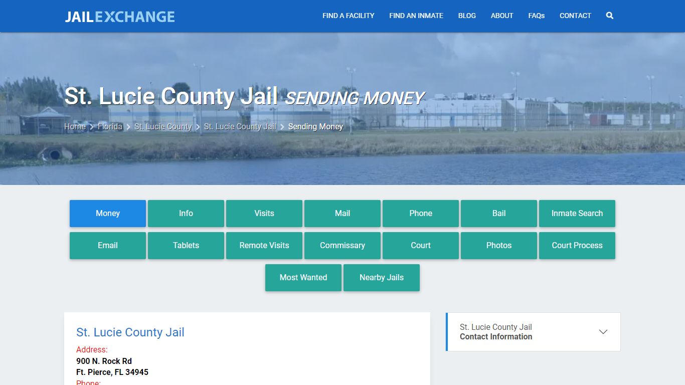 Send Money to Inmate - St. Lucie County Jail, FL - Jail Exchange